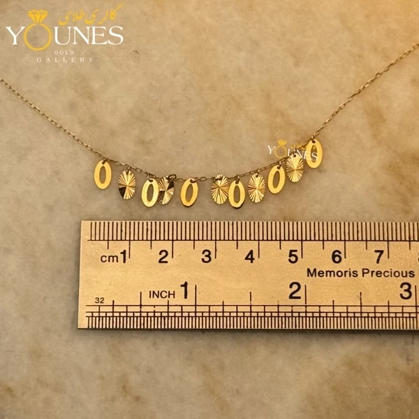 گردنبند طلا بیضی